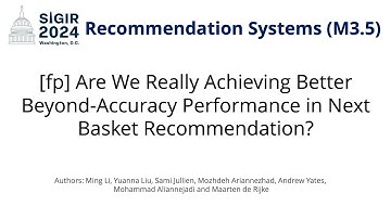 SIGIR 2024 M3.5 [fp] Achieving Better Beyond-Accuracy Performance in Next Basket Recommendation