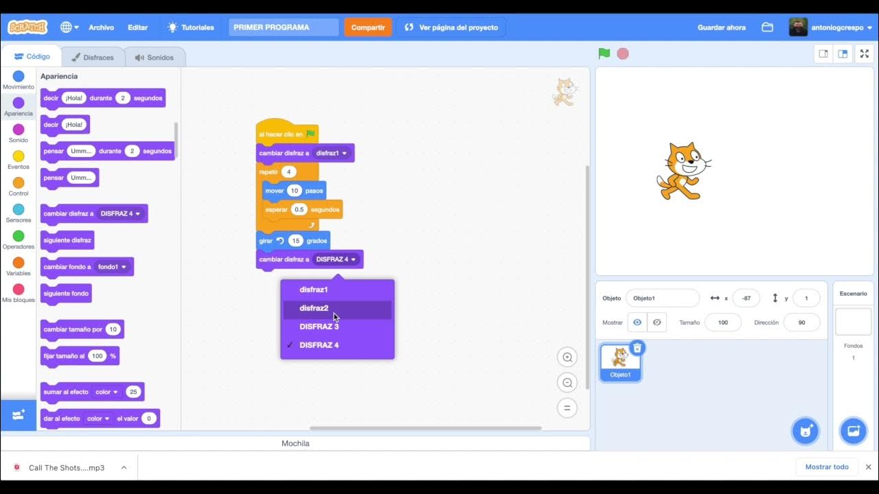 RETO SCRATCH. 05. NUEVOS COMANDOS (SCRATCH 3.0) - YouTube