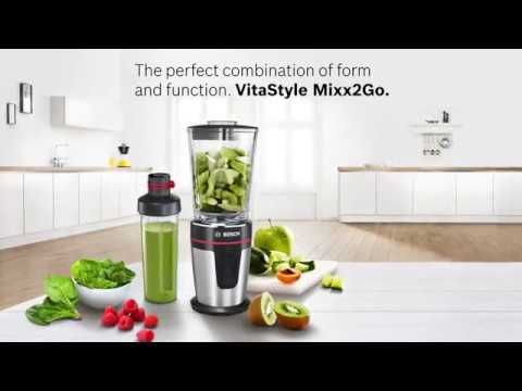 Blender VitaStyle Mixx2Go 350 W Stainless steel - MMBM7G3M - YouTube