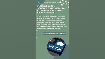 Flexible Work Schedule as a Live Chat Assistant #shorts #socialmediamanager #workfromhome