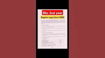 bbs 2nd year Regular Exam form 2082// #bbs #bbs2ndyear #exam #ocwb #bibekoli