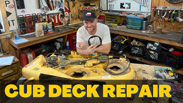 Cub Cadet Deck Repair; Spindle Reinforcement Rings