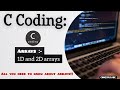 Arrays in C programming (1D and 2D) !!👨💻