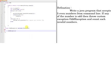 User Defined Exception IN java With Example in Hindi