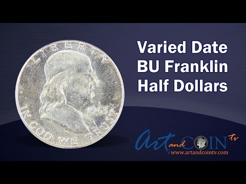 Brilliant Uncirculated Franklin Half Dollars 90% Silver At Art And Coin TV