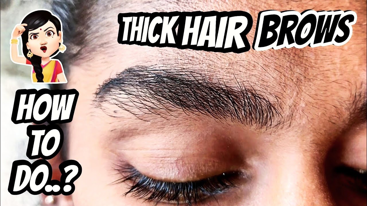 Eyebrow threading for Thick hair | मोटी Eybros की Threading कैसे करें |