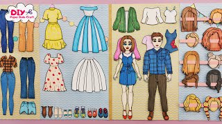 NEW PAPER DOLLS DRESS UP HOW TO MAKE A WARDROBE FOR CLOTHES HANDMADE AND PAPER CRAFTS