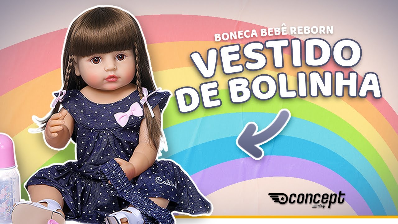 Boneca Bebe Reborn Gatinha De 55 Cm: Promoções