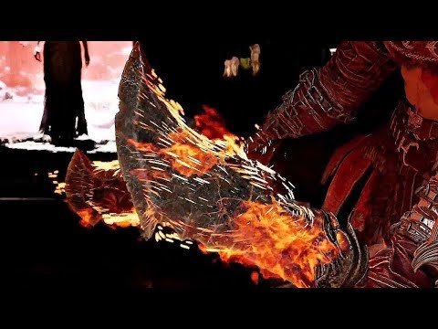 Кратос достает Клинки Хаоса ► God of War 2018