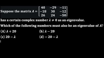 csir net dec 2011 linear algebra eigenvalues and eigenvector of a matrix its properties