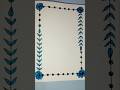 simple border design for project #art #shortvideo