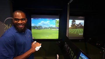 Playing a Hole on E6 Connect with the SkyTrak at the PGA Merchandise Show Tradeshow 2020