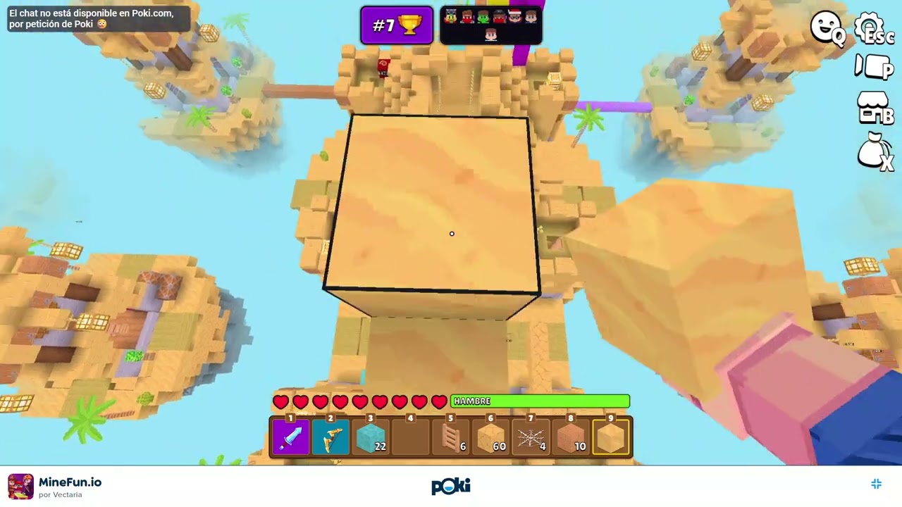 JUGANDO MINEFUN.IO CON MUSICA ' VEM NO PIQUE '