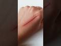 How To Create A Fake Wound Art Acrylicpainting Wound Fakecut Sfxmakeup Fakeinjury Sfx 