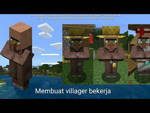 Cara membuat villager bekerja #1