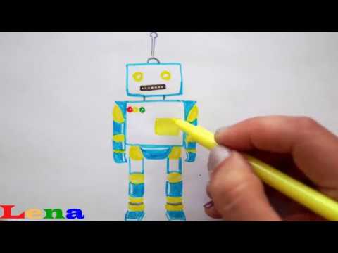 Video: Wie Man Lernt, Einen Roboter Zu Zeichnen