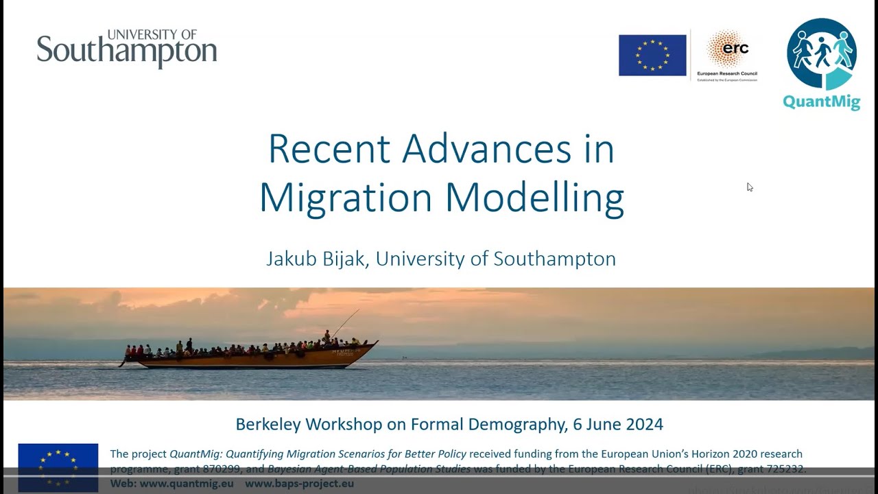 Migration Modelling Recent Advances in Migration Modelling - YouTube