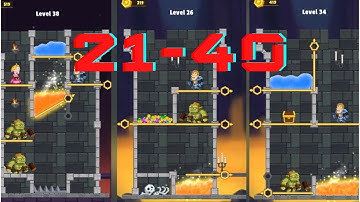 How to loot - Pull Pin Rescue iOS/AndroidGameplay Walkthrough 21-40 levels