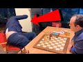 Chess Master loses and FALLS out of his chair!
