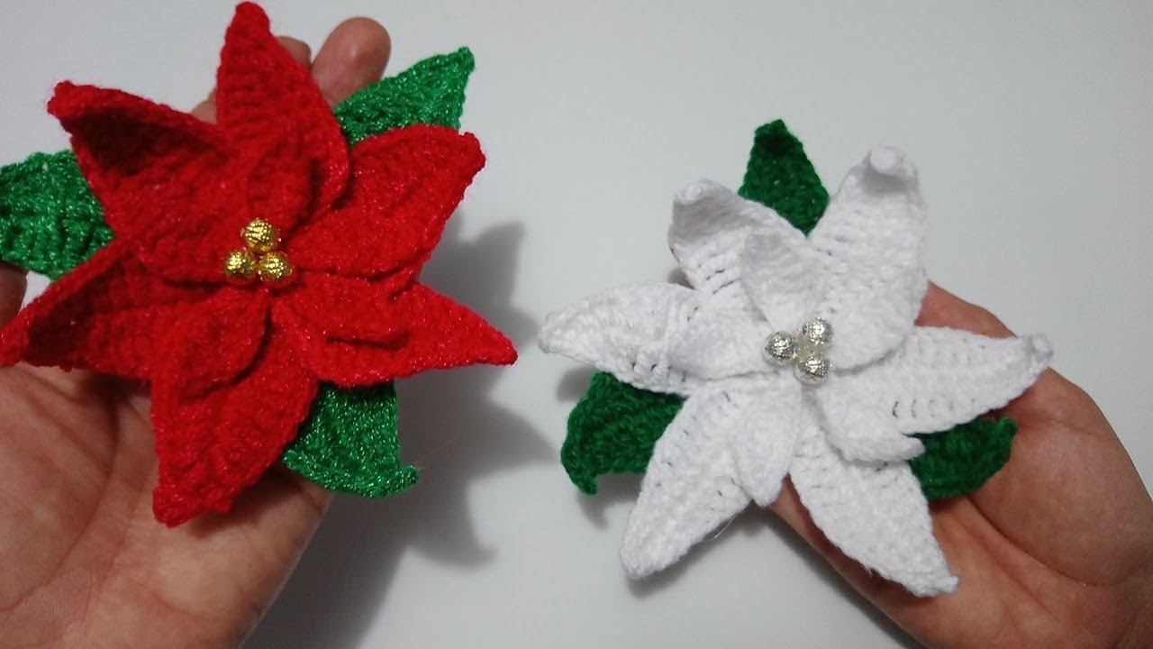 Nochebuena Tejida en Crochet - YouTube