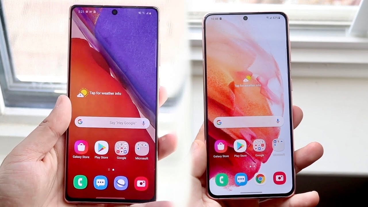 Samsung Galaxy S21 Vs Samsung Galaxy Note 20!... - youtube