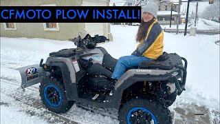 Unboxing and Installing KFIPro Snow Plow for CFMoto CFORCE 1000/800cc