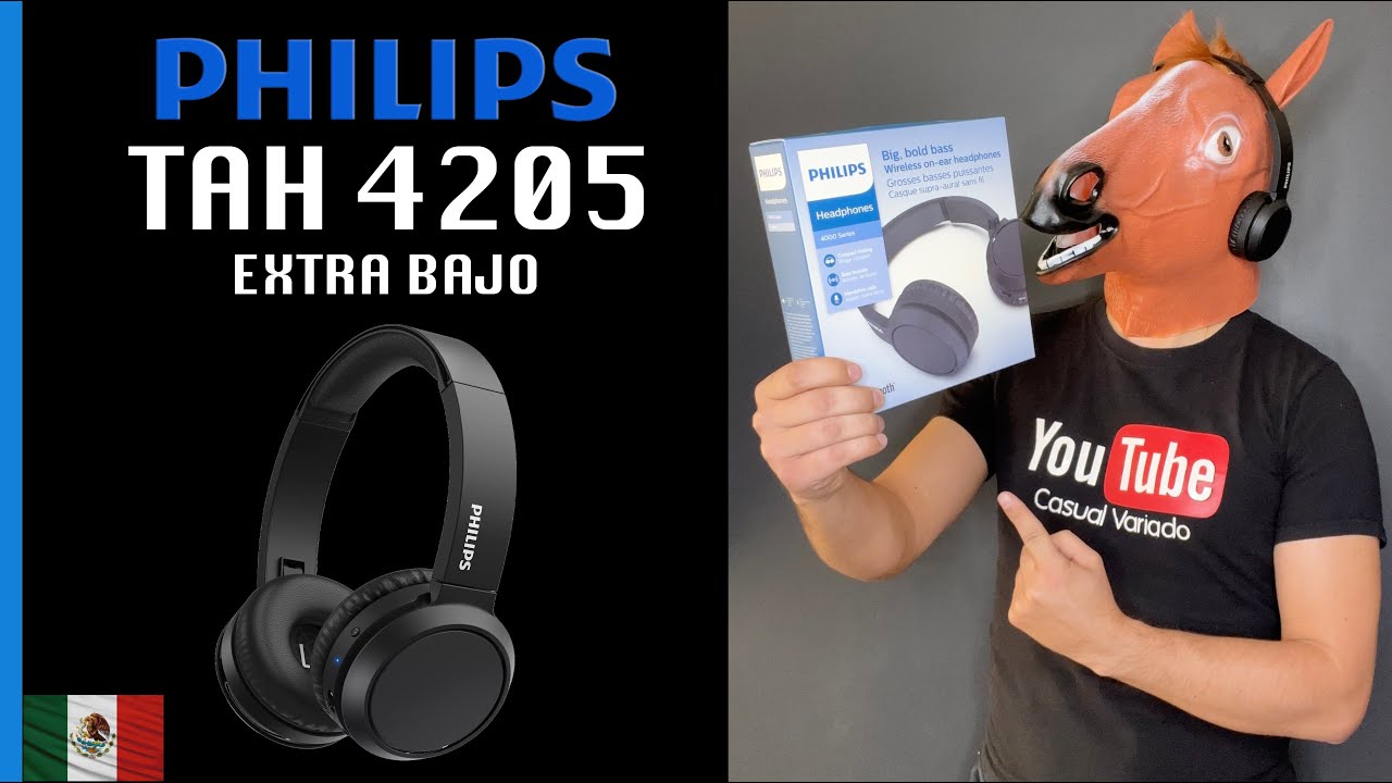 Philips-auriculares con cable SHE4205, audífonos intrauditivos con