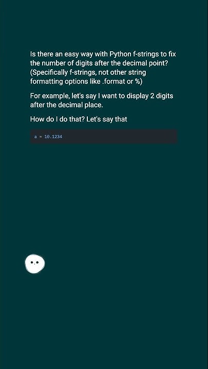 Fixed digits after decimal with f-strings #shorts - YouTube