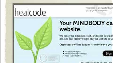 HealCode - How to find buttons and links within MINDBODY