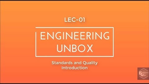 Lec-01 Standards and Quality Introduction