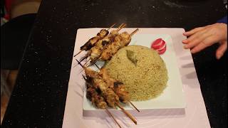 الرز المبهر بالطعم المميز  مع الشيش طاووق الشهي