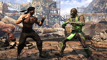 Mortal Kombat LIU KANG vs REPTILE Fight. Classic Skins from MK3 in MK XL 4K Gameplay in 2021