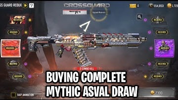 BUYING COMPLETE CROSS GUARD REDUX MYTHIC ASVAL & TEMPLAR DRAW CODM SEASON 8 COD MOBILE S8