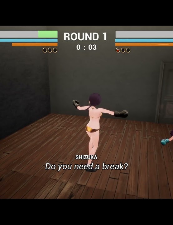 shizuka drops a vicious cross on karin #boxing#femaleboxing#gaming #guiltyloving boxing pc#gameplay
