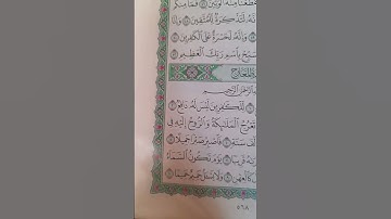 القرآن الكريم سورة المعارج 🏵🏵