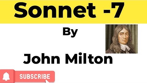 Sonnet -7 How Soon Hath Time, by John Milton ll Summary in hindi ll English honours,TGT,PGT, MA.eng.