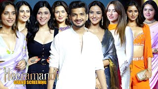 Munawar Faruqui,Mannara Chopra,Mahira Sharma,Jasmin Bhasin,Ankita,Avneet Kaur @ Heeramandi Screening