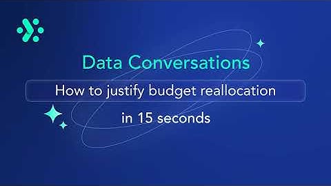 Adverity Data Conversations | How to justify budget reallocation – in 15 seconds