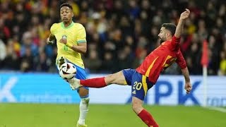 Highlight Brasil (3) VS Spanyol (3) international friendly match