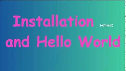 Python Tutorial For Beginners - Episode 1 - Hello World