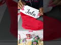 Make this Christmas stocking with your Cricut machine. Personalized Christmas stocking #shorts