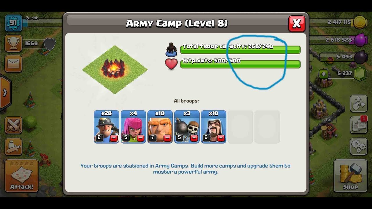 Clash Of Clans ARMY CAMP GLITCH 2018 Clash of Clans NEW UPDATE