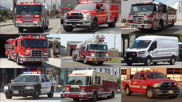 Fire Trucks Police & EMS Responding Compilation 2025 #17: August 2025 Recordings
