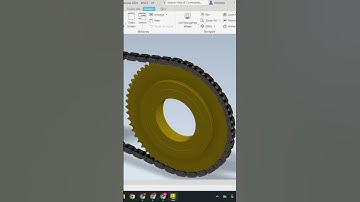 Chain and sprocket cad tutorial #cadcommunity #autodeskinventor #engineering #engineeringstudent