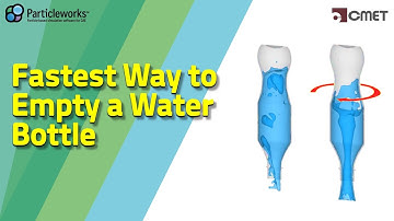 Fastest Way to Empty a Water Bottle [Particleworks]
