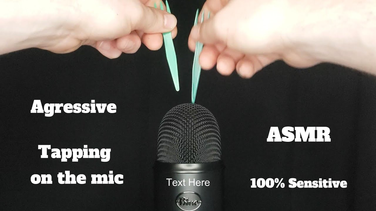 [NO TALKING] Aggressive Tapping on the Mic, 100% Sensitive ASMR - YouTube