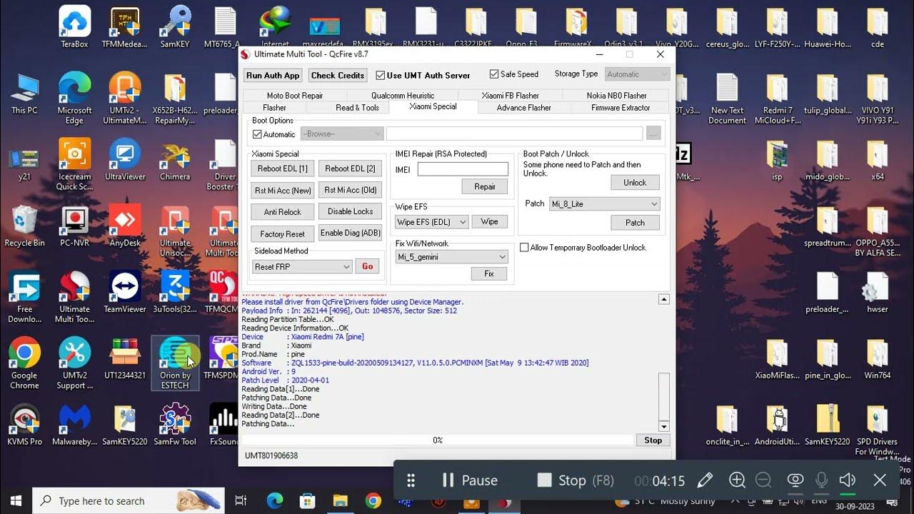 Redmi 7A Password,Pattern,Pin Unlock 2023 Ultimate Multi Tool QcFire YouTube