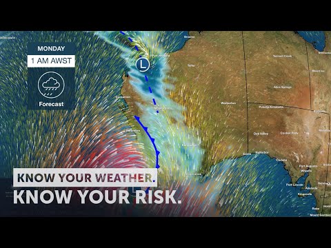 Severe Weather Update: low pressure system impacting Western Australia Current 9am AWST 24 May 2020