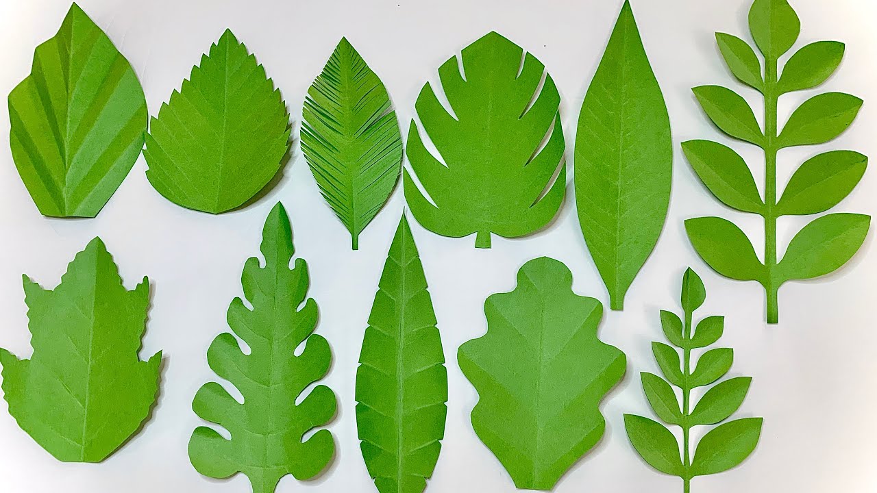 How to Make Paper Leaves, Huge Leaves Tutorial Easy DIY, Huge