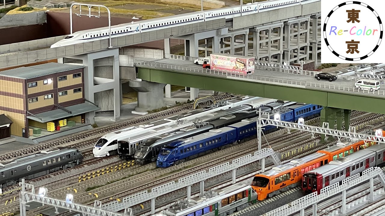 ＜Nゲージ＞JR九州 783系逆組成、883系、885系SONIC など九州の特急列車　Modellbahn Spur N Model Railroad Diorama 鉄道模型